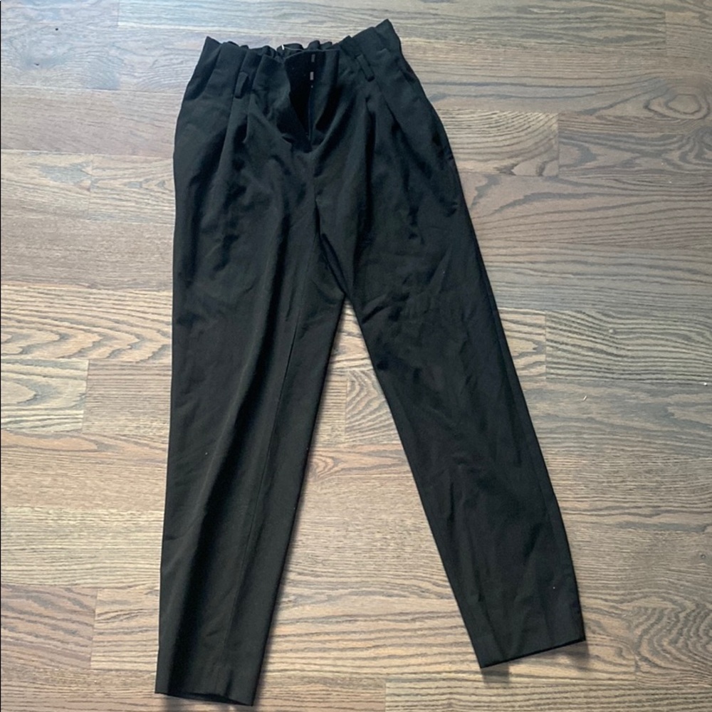 LOFT paper bag high waist pants black - XS